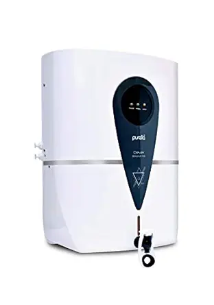 Purella Clever RO + UV + UF + TDS Controller Wall Mountable Water Purifier with 6 Stage Filtration System, Smart LED Indicators & 10 Litres Storage Capacity for Home & Office