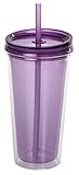 culinario Protege contra los insectos. Culinario Ice Mug - Taza térmica con capacidad para 500 ml, disponible en varios colores, morado, 1 unidad