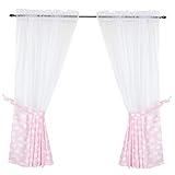 Die Vorhänge lassen sich durch den eingearbeiteten Tunneldurchzug einfach aufhängen und können dekorativ gerafft werden