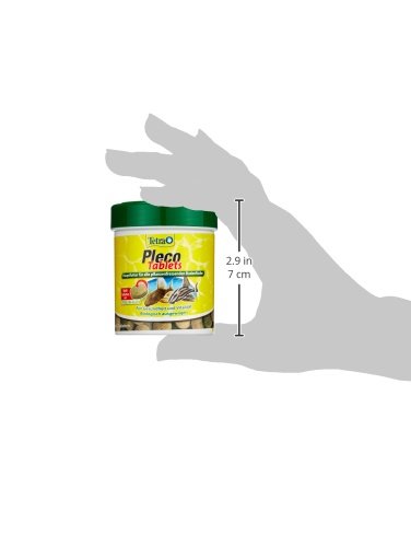 Tetra Pleco Tablets (Grünfutter-Tabletten mit einem hohen Anteil an Spirulina-Algen, Hauptfutter für alle pflanzenfressenden Bodenfische und scheuen Zierfische), 275 Tabletten Dose - 6