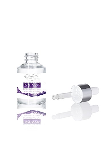 Develle Hyaluron-Säure-Gel mit Panthenol und Collagen | Hyaluron-Gel Haut-Pflege für Männer und Frauen | Hochkonzentrierte Anti-Aging-Creme mit Sofort-Facelift | Hyaluron Konzentrat Gel Beauty Kosmetik-Produkt in 30ml Glasflasche - 4