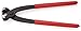 KNIPEX 10 99 I220 Ohrklemmenzange mit seitlicher Pressnase schwarz atramentiert mit Kunststoff überzogen 220 mm