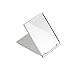 Frcolor Little Travel Mirror Portable Folding Mirror Pocket Compact Mirror for Shaving Camping and Make Up Silver