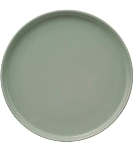 Élégant Ensemble De Dîner, 18 Pièces, 100% Porcelaine, Vert, Avec Assiettes De Service (27 Cm), Assiettes à Dîner (20 Cm), Assiettes à Dessert (19 Cm), Passe Au Lave-vaisselle Et Au Micro-ondes