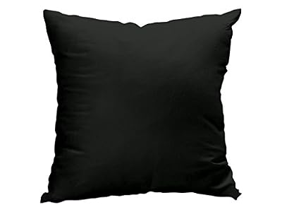 Soleil d'Ocre Coussin déhoussable 60x60 cm Alix Noir, Polyester, 60 x 60 cm