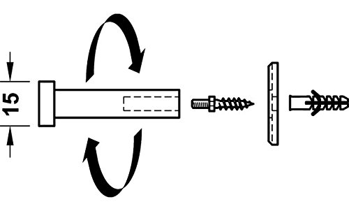 Häfele Garderobenhaken Edelstahl matt 72mm tief - 2