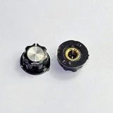  FidgetGear 20 mm Pedal Top geschrumpft schwarz Knauf Gitarren-Röhrenverstärker Jazz Bass Audio DIY Teile