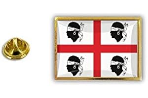 AKACHAFACTORY Spilla Pin pin's Spille spilletta Giacca Bandiera Quattro Mori Sardegna Sardinia