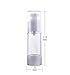 30ml Refillable Travel Empty Plastic Travel Small Bottles Clear Pump Bottle Lotion Dispenser Bottles Jars Set for Makeup Cosmetic BB Cream Bath Shower Toiletries Liquid Containers Travel Kit Accessories Pack of 2
