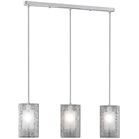 Paul Neuhaus 2160-17 Imara - Lámpara de techo (3 focos, tulipas de vidrio decorado)