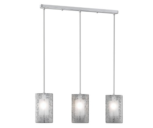 Paul Neuhaus 2160-17 Imara - Lámpara de techo (3 focos, tulipas de vidrio decorado)