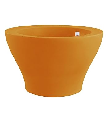 Vondom 42060r - Pot Centre Haut, diamètre de 60 x 38 cm, Auto-arrosage, Couleur Orange