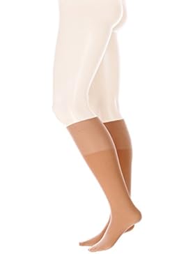 GLAMORY Damen extraweite Microfaser Kniestrümpfe Fit 50 DEN