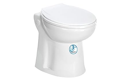 Aquassistances AQUASANI Compact - Broyeur WC avec cuvette intégrée - MADE IN FRANCE et Garantie 3 ANS.