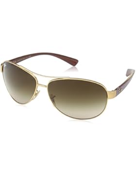 Ray-Ban Flieger Wrap Sonnenbrille im Matt-Gold-Violett RB3386 112/13 63