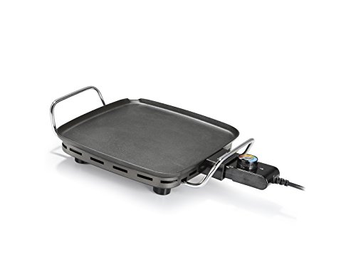 Princess 01.102210.01.404 – Tischgrill Mini, abnehmbarer und einstellbarer Thermostat, 28 x 28 cm, schwarz - 2