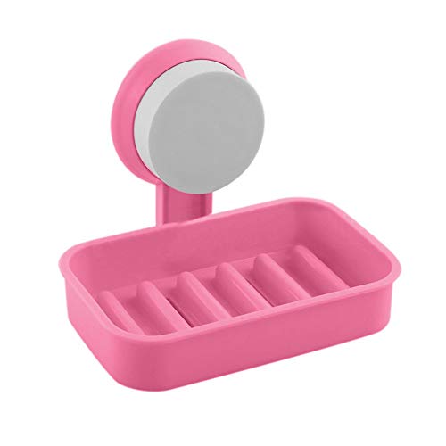 Zollyss Plastic Single Layer Wall mountable Soap Holder/Organiser with Suction Cup