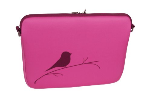Digittrade LS122-15 Early Bird Designer Schutzh  lle f  r Laptops und MacBooks mit einer Bildschirmdiagonale von 38 1-39 6 cm  15 6 Zoll  pink-violet