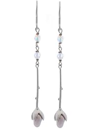 Misaki señorías pendiente Ohrhaenger Rosae QCREROSAE plata