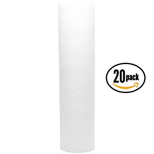 20-Pack Replacement Hydo Logic HL# 31030 Polypropylene Sediment Filter - Universal 10-inch 5-Micron Cartridge for Hydro Logic HYDROPONICS AND GARDENING SYSTEMS : DE-CHLORINATORS - Denali Pure Brand