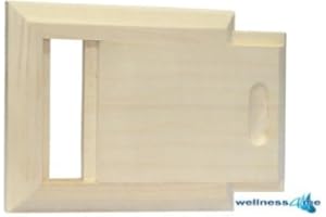 ‎WELL SOLUTIONS Well Solutions Sauna Lüftungsklappe Lüftungsschieber Rechteck Sauna Abluftschieber