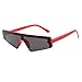 Produktbild iCerber sonnenbrillen Süß Schöne Verspielt Unisex Square Small Frame Sonnenbrille Retro Sonnenbrille Fashion Sunglass UV 400 2019 Neu(rot)