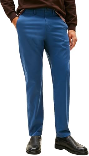Tommy Hilfiger Core Harlem Essential Twill Mw0Mw40690, Pantaloni Chino, Uomo, Blu (Aegean Sea), 35W / 28L