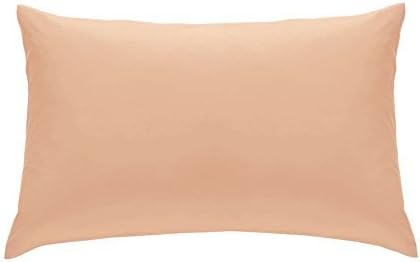 2 x Pillow Case Luxury Cases Polycotton Housewife Pair Pack Bedroom Pillow Cover By Pyrhan(TM) (Peach)