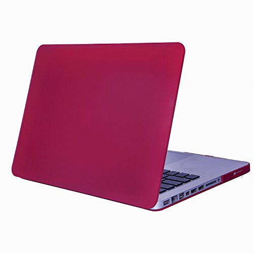 Macbook Pro 15 (Non-Retina) Hülle, Aesetek Ultra Slim Hartschale SchutzHülle Snap Case für Apple Macbook Pro 15.4 zoll A1286,Matt Oberfläche,Weinrot