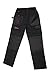 Price comparison product image Black Hammer Mens Multi Pocket Cargo Heavy Duty Pro Waterproof Work Trousers Triple Stitched reinforcing Stress Points and Knee Pad Pockets Sublime Adult Workwear Trousers (W36 x L34, Black)