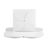 Die Verpackung ist geeignet für Karten, Briefe, Gastgeschenke, Fotos, Geldgeschenke, Gutscheine und CD's bis zu einer Größe von 120 x 120 mm.