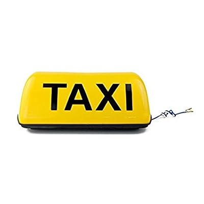 LILAUTO 12 V 27,9 cm Cab Taxi Panneau Taxi lumière étanche Taxi Toit de lumière 5 W de voiture avec magnétique Base de bâton