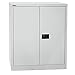 Produktbild Bisley Flügeltürenschrank Universal, 1 verzinkter Fachboden, 2 OH, Metall, 645 Lichtgrau, 40 x 91.4 x 100 cm