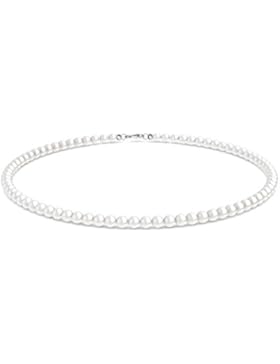 Brautkette Perlen Braut Perlenkette echte Perlen Zuchtperlen + inkl. Luxusetui + Perlenschmuck Braut Hochzeit...