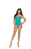 Seven Til Midnight X-Large Teal Appeal Bustier Set