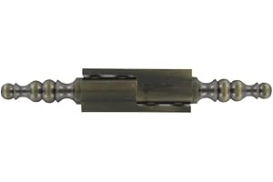 Paumelle universelle - Décor : Vieux laiton - Hauteur platine : 70 mm - Hauteur totale : 130 mm - ITAR