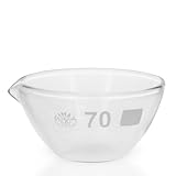 Transparentes, hitzefestes Laborglas (Borosilikat 3.3) in hervorragender Laborqualität. Hitze und Kältebeständig, resistent gegen fast alle agressive Stoffe und daher zum Abfüllen von heißen oder kalten Flüssigkeiten geeignet.