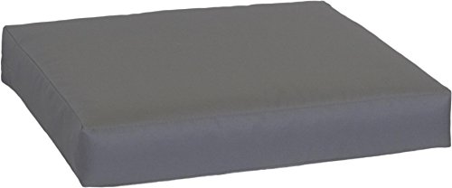 Premium Lounge Sitzkissen Palettenkissen im Farbton anthrazit ca. 60 x 60 cm ca. 9 cm dick aus 100% Polyester wasserabweisend