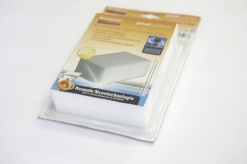 Steinbach Poolreinigung Nano Reinigungsschwamm im Doppelpack, Weiß, 120x80x40 mm - 2