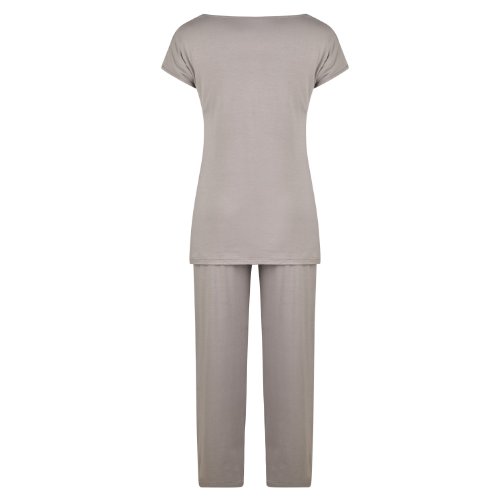Indulgence Pyjamas (Maternity & Nursing) in Mink (Small (UK 8))