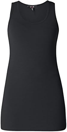 Yest Black Jersey Vest Top XXL Black