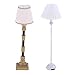 Produktbild FLAMEER 1/12 Puppenhaus Wohnzimmermöbel - 2pcs Miniatur Stehlampe Stehleuchte Standleuchte Lichter Model