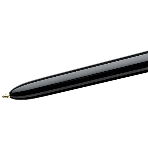 BIC 4-Farb-Druckkugelschreiber Pro / 4 in 1 Kugelschreiber / Rot, Blau, Schwarz und Grün / Dokumentenecht / Nachfüllbar / Strichstärke 0,4mm / Stifte Set mit 12 Mehrfarbenstiften - 3