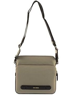 Dolce E Gabbana Herren BM1460AG9878B189 Beige/Schwarz Polyamid Kuriertasche