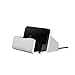 Produktbild Romote Telefon-Dock Ladestation Dock-Station Ladestation Dock kompatibel für iPhone X 8 7 6 USB-Kabel Sync Cradle Ladestation - Sliver
