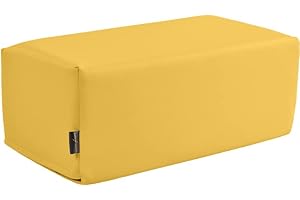 Pader Medi Tech Orthopädisches Entlastungskissen, Positurkissen 50x25x20cm I Bandscheibenkissen, Stufenkissen, Lagerungskissen für Beine mit festem Schaumkern (05 Mais)