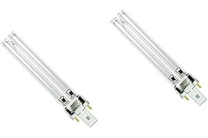 MARINE COLOR Lot de 2 ampoules UV UVC 11W G23 à 2 broches pour filtre d’étang clarificateur d’eau aquarium lampe de remplacement pour système de purification et traitement de bassin