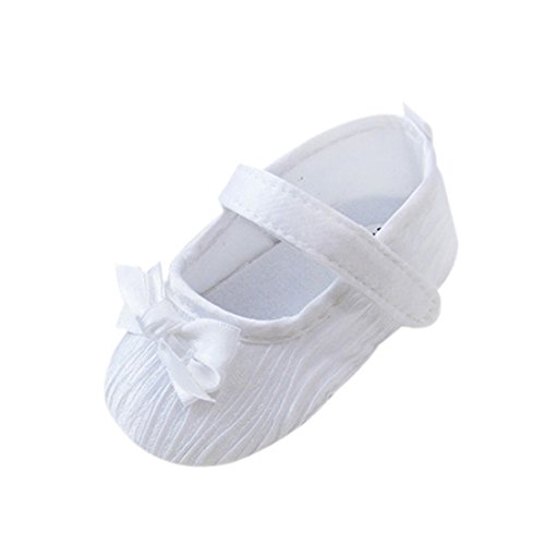 Etosell Baby Infant Kids Girl Soft Sole Crib Toddler Newborn Shoes 0-18 months anti-slip (S/0-6 Months, White)