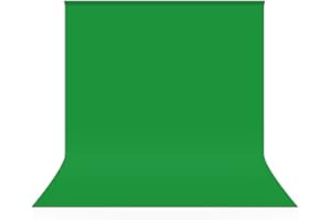 UTEBIT Fondo Verde de Poliéster Antiarrugas Plegable, 2x3M para Fotografía, Transmisión en Directo y Televisión - Pantalla Croma Verde (Planchar a Baja Temperatura)