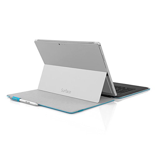 Incipio MRSF-070-CYN Roosevelt Folio Microsoft zertifizierte Kunstledertasche mit Standfunktion und Type Cover Kompatibilität für Microsoft Surface Pro 3 – hellblau - 5